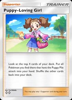 Puppy-Loving Girl B3b-067