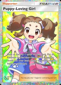 Puppy-Loving Girl B3b-084