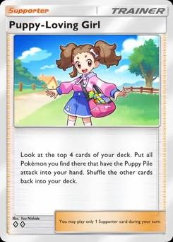 Puppy-Loving Girl B4b-216