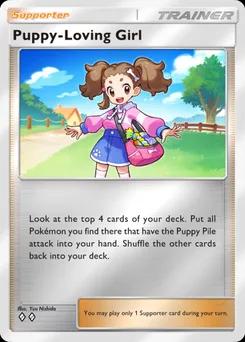 Puppy-Loving Girl B4b-382